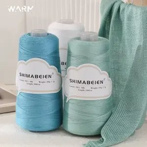 300g Lace Crochet Thread, Fine Silk Yarn for Summer Knitting, Ideal for Mesh Sweaters, Shawls, Slippers, Rugs, Cushions, Handmade Crafts