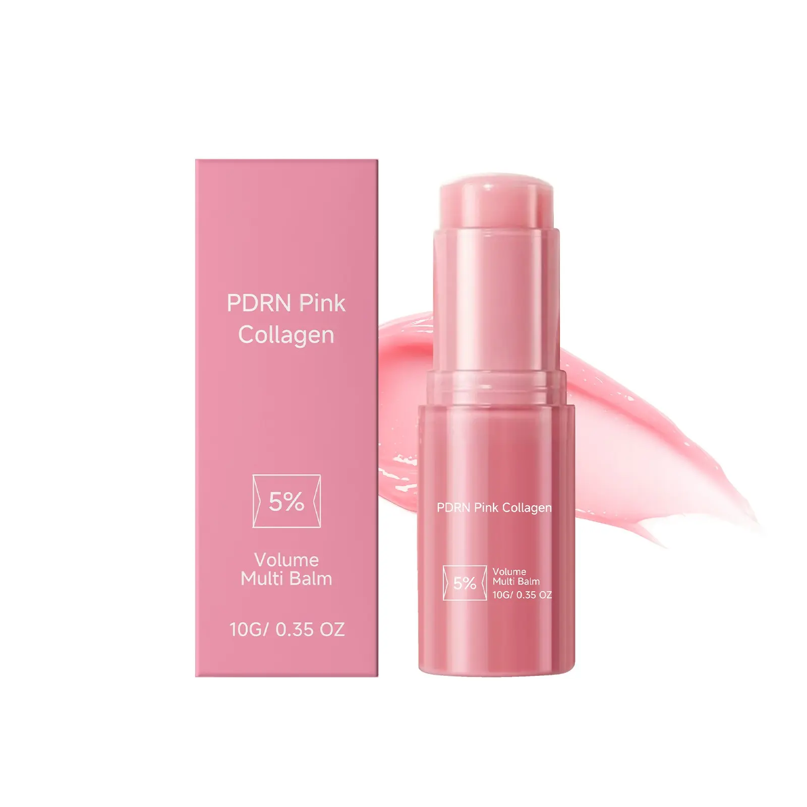 PDRN Pink Collagen Volume Multi Balm | All In One Volufiline, PDRN, NAD Stick for Youthful-Looking, Helping Look of Fine Lines, Firming Care, Anti-Aging Care | For Under-Eyes, Neck, Forehead, Smile Lines, Lip Care | Korean Skincare Multipurpose Balm