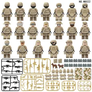 M8022 Camouflage humanoid doll Ranger soldiers small particle building blocks doll toy mini doll cartoon characters