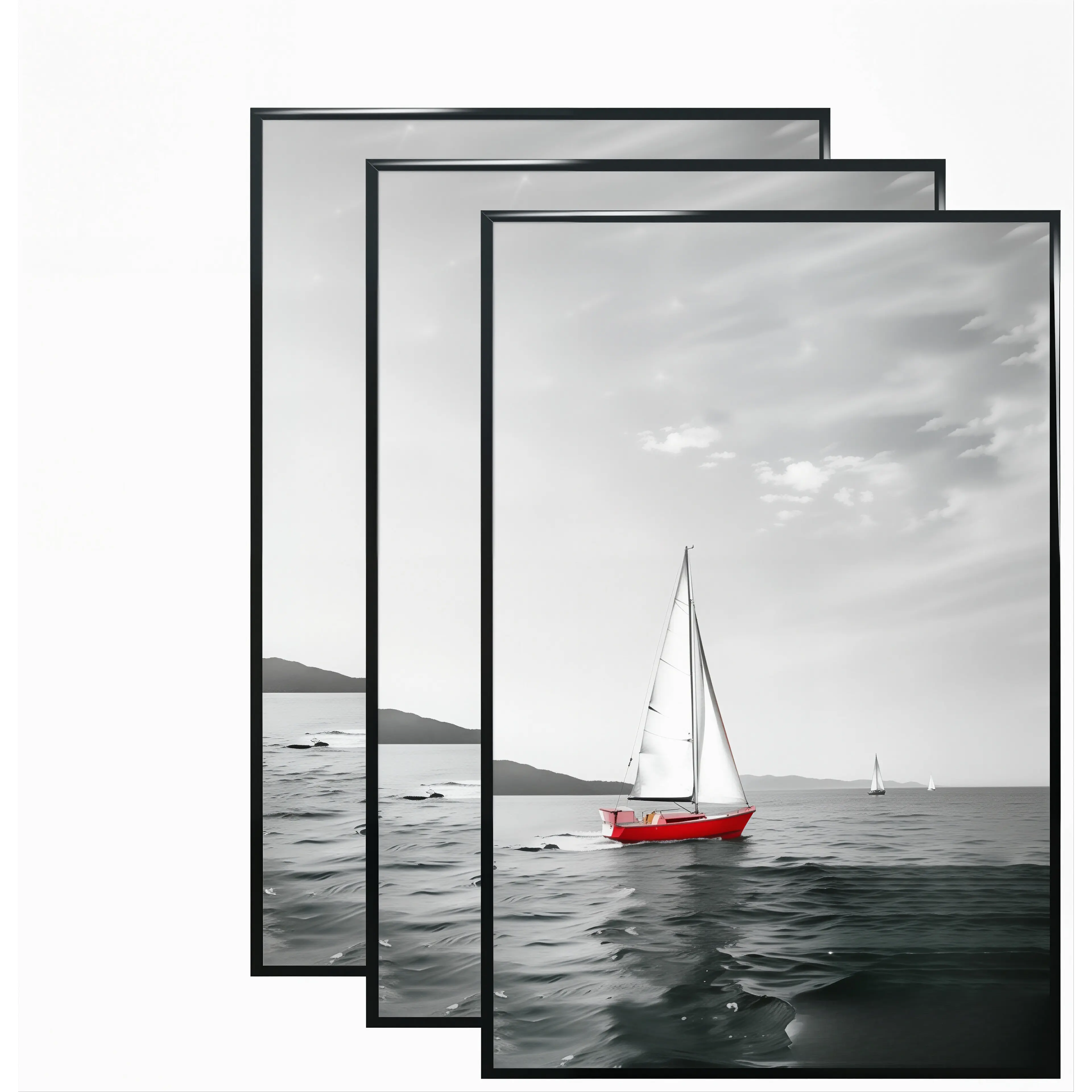 20x30 Poster Frame Set of 3, Black, Gallery Wall Frame| 20x30 Frame for Wall Mounting Vertically or Horizontally, Slide-In Strips-Multiple Sizes 16x24,24x36