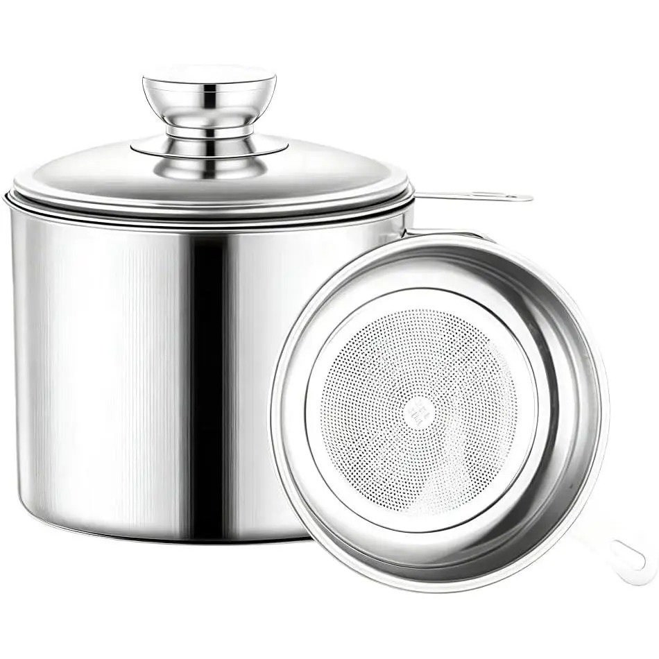 Bacon  Container Saver, 34oz Stainless Steel Cooking Oil Storage Can for Kitchen