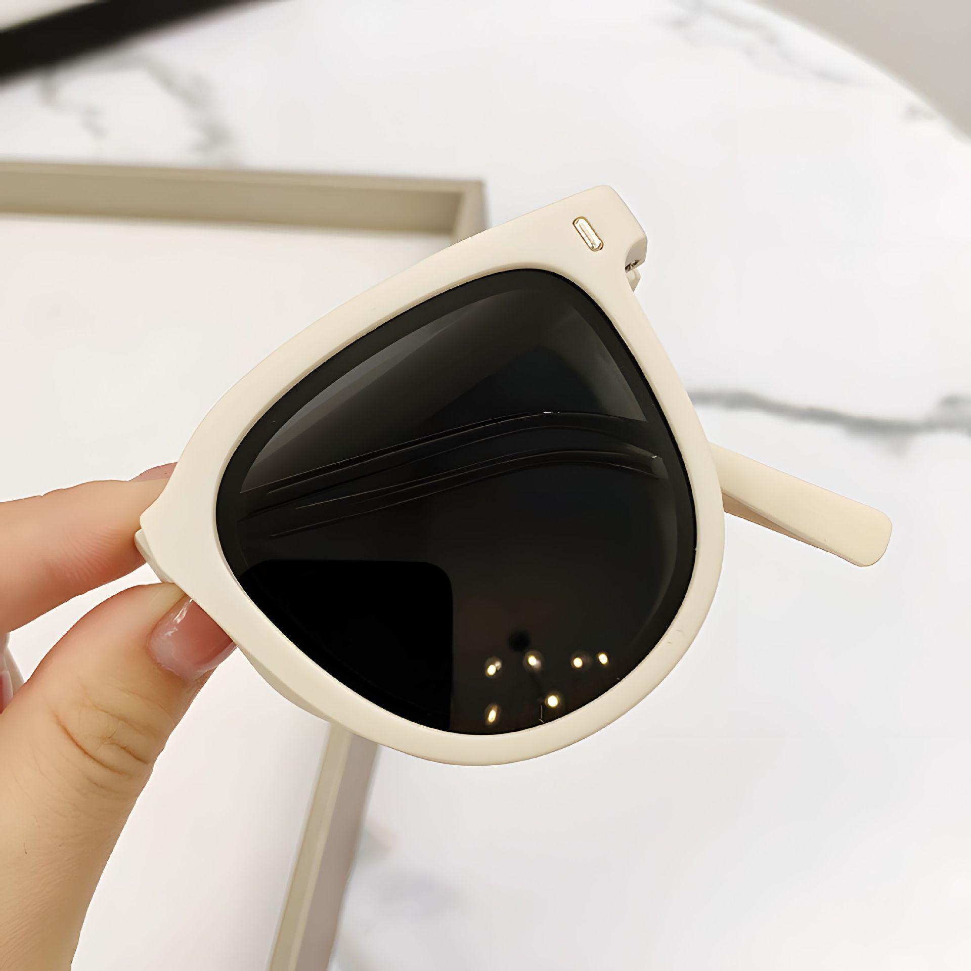 Folding sunglasses for women, high-end outdoor sun protection sunglasses for men, driving sunglasses, UV protection, anti-glare