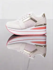 Women's Thick Sole Wedge Heel Lace-Up Sporty Casual Shoes, Breathable Outdoor Camping Running Sneakers, Versatile Comfortable Women's Shoes, Fashionable Casual Sneakers, Thick Soled Sneakers