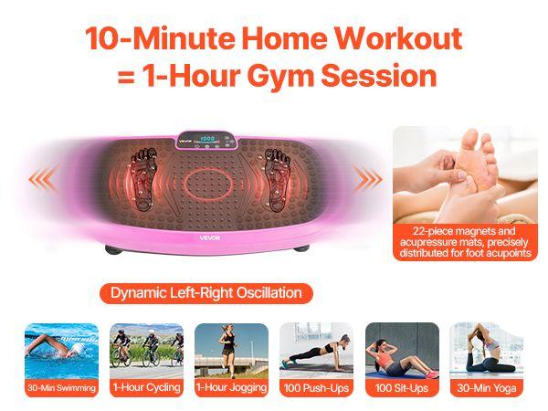 Christmas present Vibration Plate Exercise Machine Full Body Fitness with Magnetic Acupoints Christmas present Vibration Plate Exercise Machine Full Body Fitness with Magnetic Acupoints