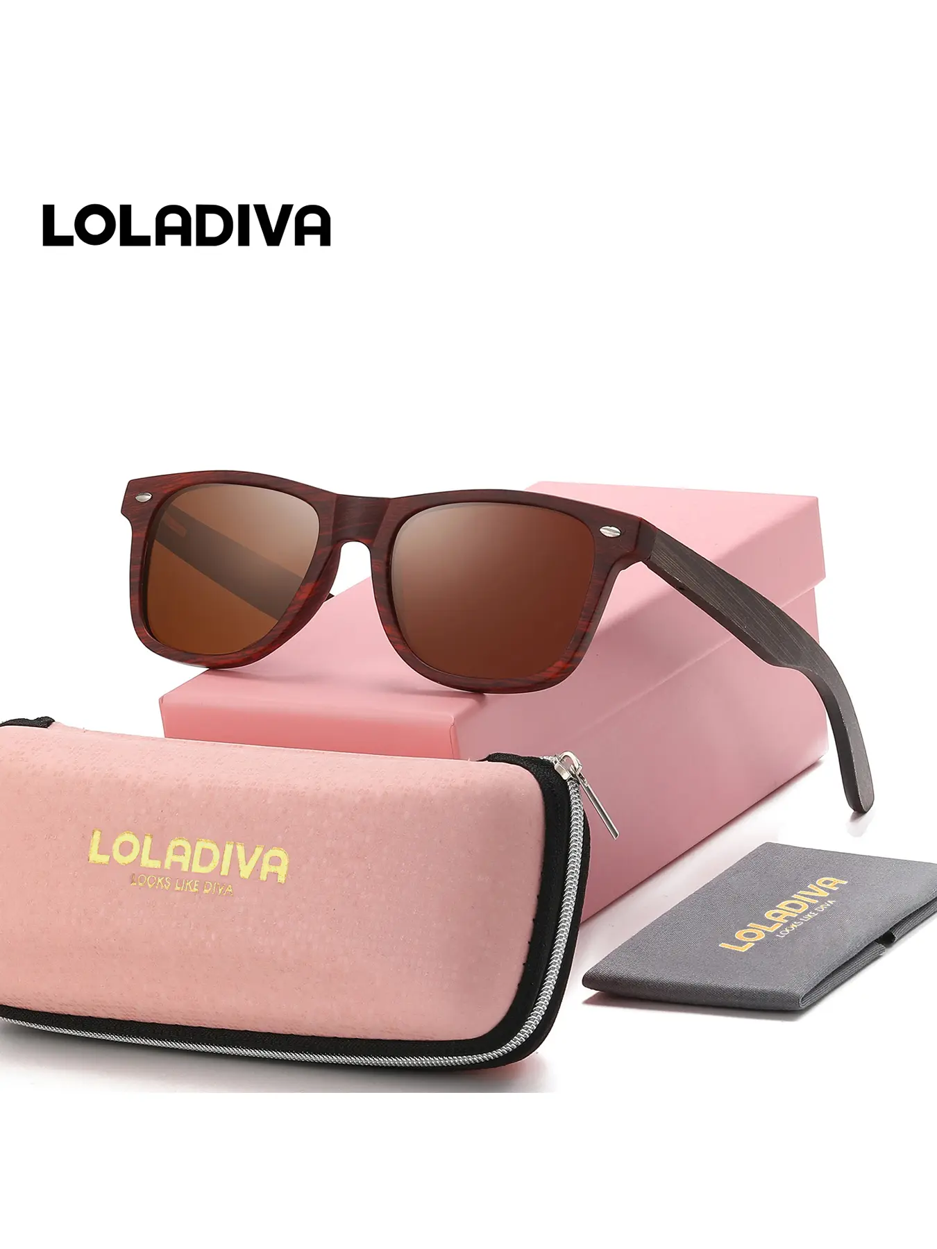 LolaDiva 1 Piece Unisex Exceptional Quality Full Frame Sunglasses Defining Style Square Frame Sunglasses UV400