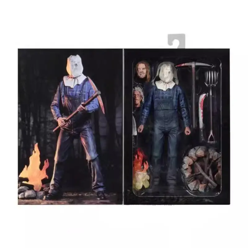 Neca 39719 Friday the 13th Jason Deluxe 7-Inch Figure Model, Desktop PC Decor, Halloween Gift, Party Gift, Friday Edition