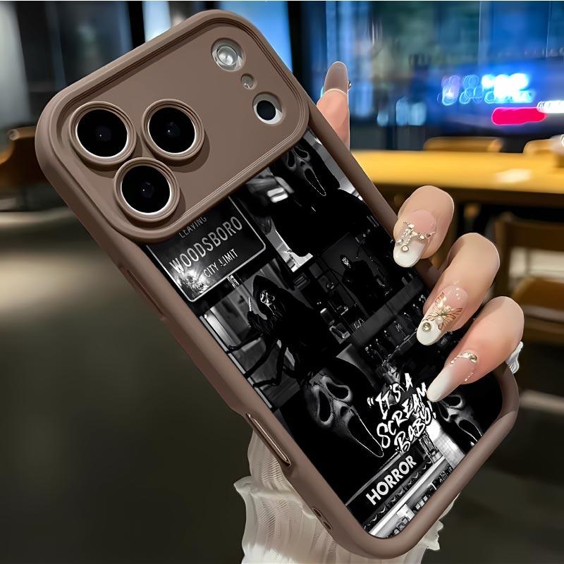 Ghost faces Realm Soft&Flexible TPU Silicone Phone Case For iPhone 17 Pro Max AIR 16 15 14 13 12 11 Plus XSMAX Cases Durable|Shockproof|Full Camera Protection|Anti-Scratch|Anti-Fingerprint|Slim Fit|Gift For Girlfriend/Men/Women