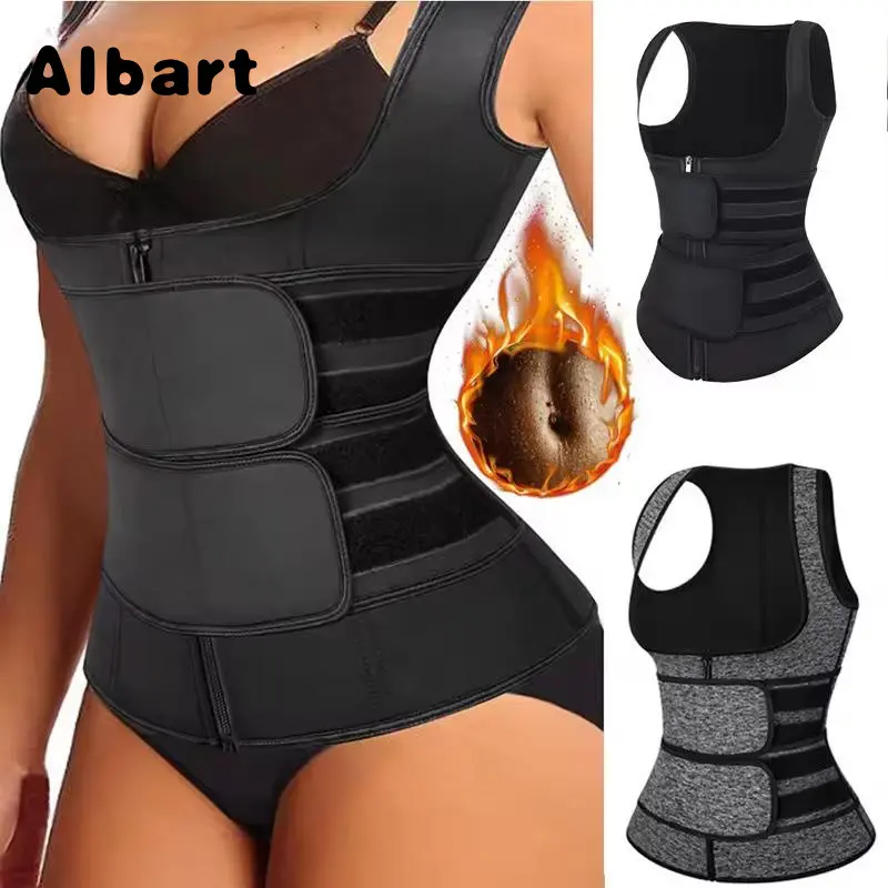 Men And Women Unisex Zipper Waist Trainer Vest, Adjustable Straps Sleeveless Body Shaper Tank Top, Tummy Control Slimming Corset Shapewear For Gym Workout, Daily Wear And Postpartum Shaping