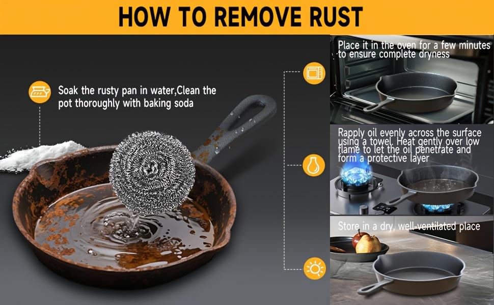 Premium 3pcs Cast Iron Skillet Set - Non-Stick Skillet with Drip Spout, Perfect for Holiday Cooking, RV Use, And Campfire Meals