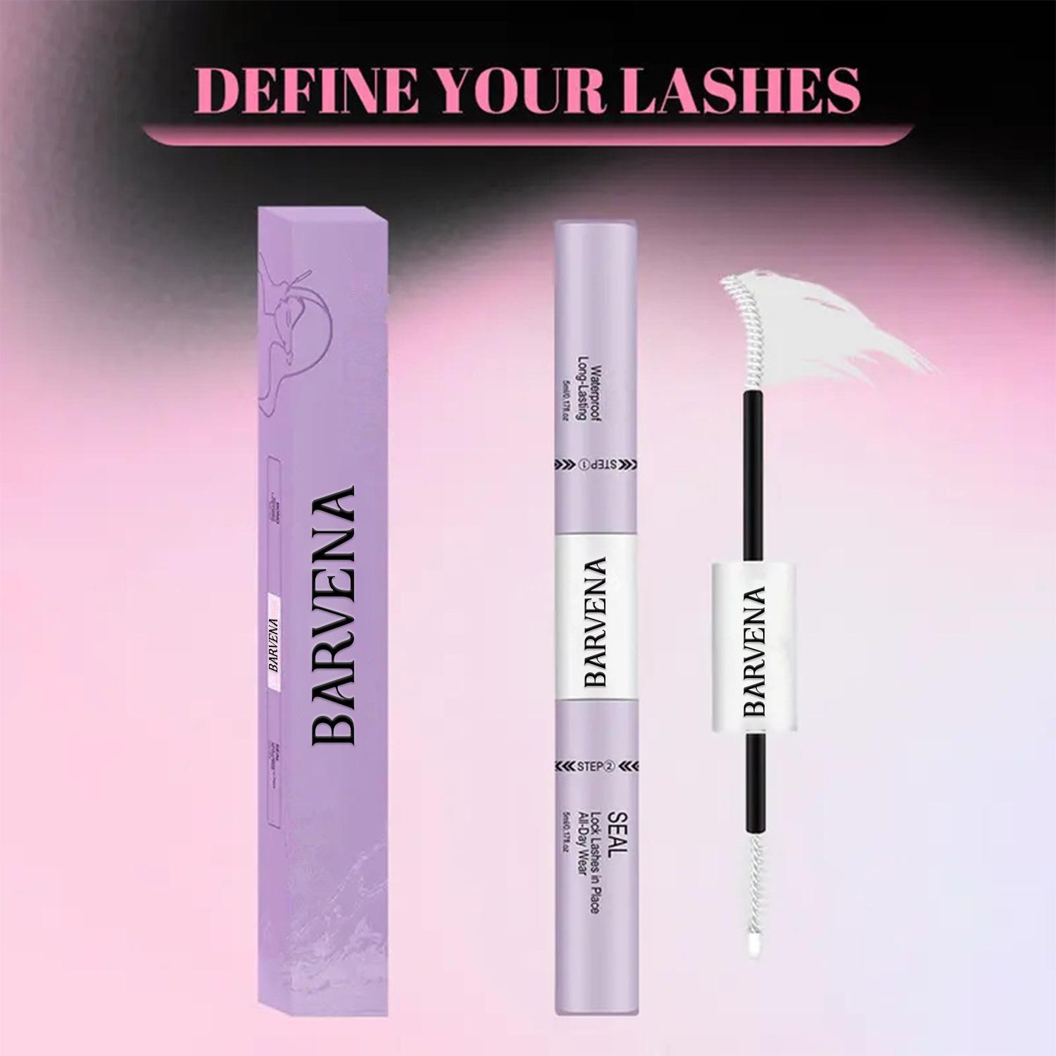 2-in-1 Mascara & Lash Glue, Lengthening, Long-Lasting, Waterproof, Smudge-Proof, Lash Setting Formula