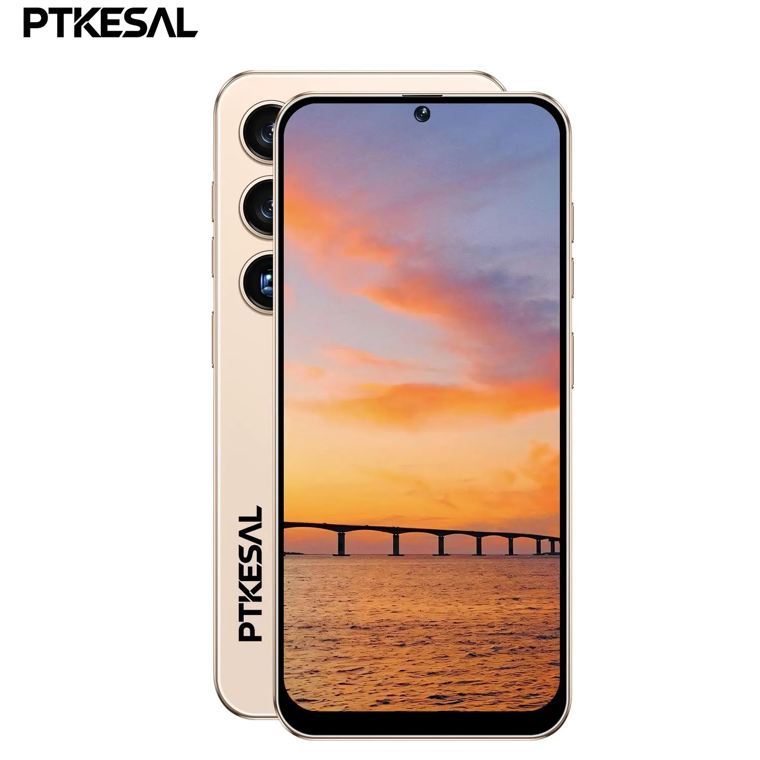 PTKESAL- Smartphone 25 Ultra, 4GB+64GB storage space, MTK6762 eight nuclear chip, 6.56-inch full-screen display, 8+13MP camera, 4300mAh long-lasting battery life, 4G dual card, face unlocking and durable Android machine.