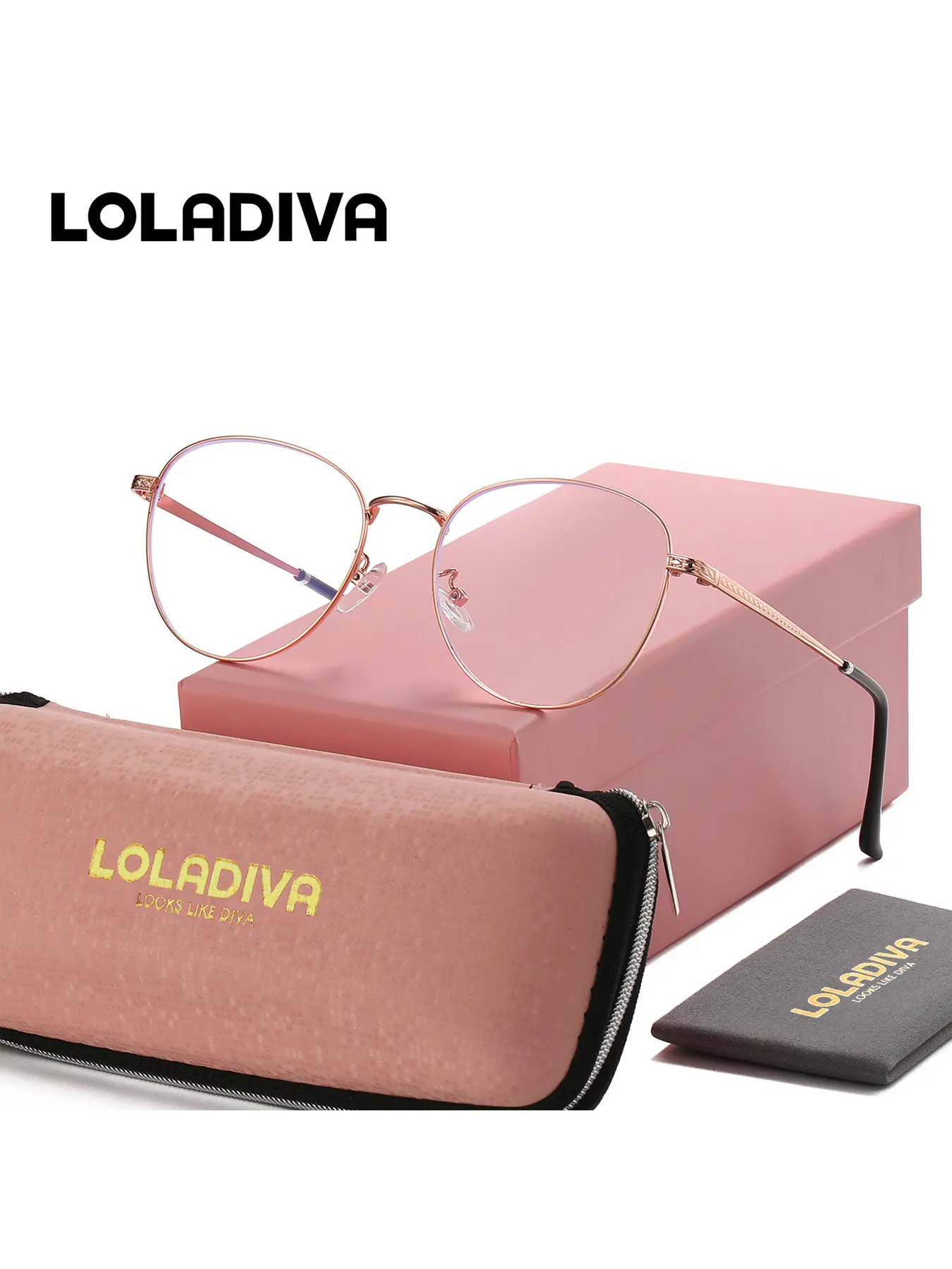 LolaDiva 1 Piece Unisex Ultimate Simplicity Full Frame Plaon Glasses Redefining Daily Life Frog Frame Plaon Glasses