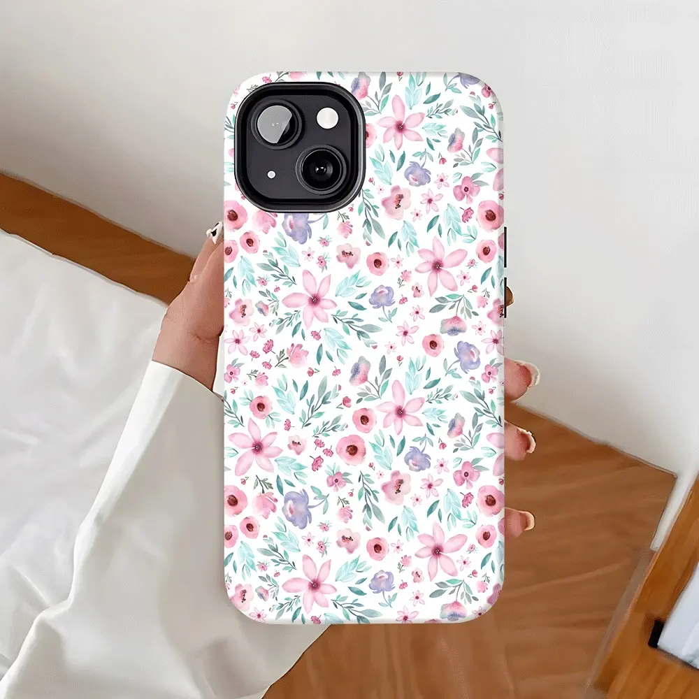 Phone Case: 1pc Spring Little, Stylish Pattern Design Two-In-One Film Case-Tough, Dual Layered Case for Durable, Drop Proof, for iPhone 17, 16, 15, 14, 13, 12, 11, 8, 7, X, XS, XR, Plus, Air, Pro, Max,, SE2, SE3, Perfect New Year Gift for Friends