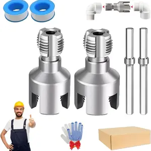 New 2-in-1 PPR Pipe Threader 1/2" 3/4" Internal & External Thread Tap Socket Thread Making Tool