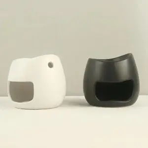 Modern Ceramic Essential Oil Burner, Simple Fashion Aromatherapy Lamp, Home Daily Use, Hotel Room Air Freshener, Air Conditioning Enhancer