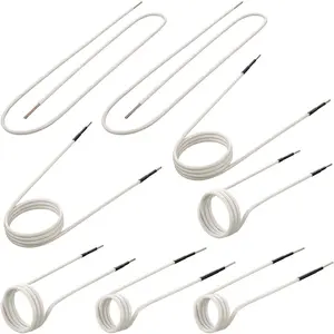 VEVOR Induction Heater Inductor Coil Kits, Magnetic Mini Induction Heater Kit, No-Flame Heat Accessories 8pcs, Heat Resistant Induction Heater Tool with Flexibility For Removing Rusty Bolts and Nuts