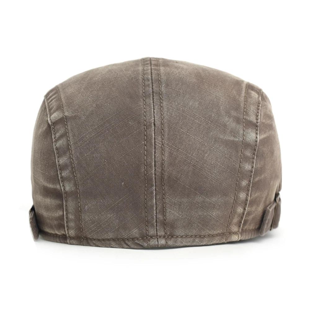 Four Seasons Washed Casual Newsboy Cap Men Women Distressed Peaked Cap Adjustable Beret Vintage Ivy Flat Cap