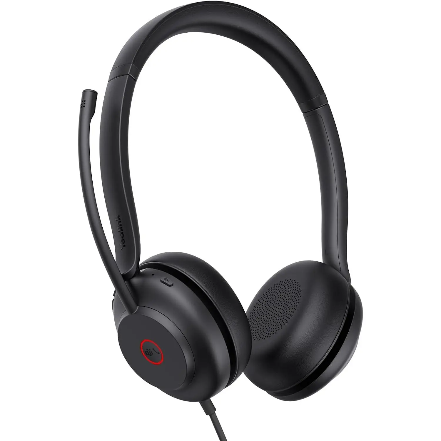 UH35 USB Headset for PC, Wired Headphones with Noise Cancelling Microphone, Certified Teams, -Day Comfort Design, Stereo Headset for  Office  Meeting, Easy Mute, Busylight