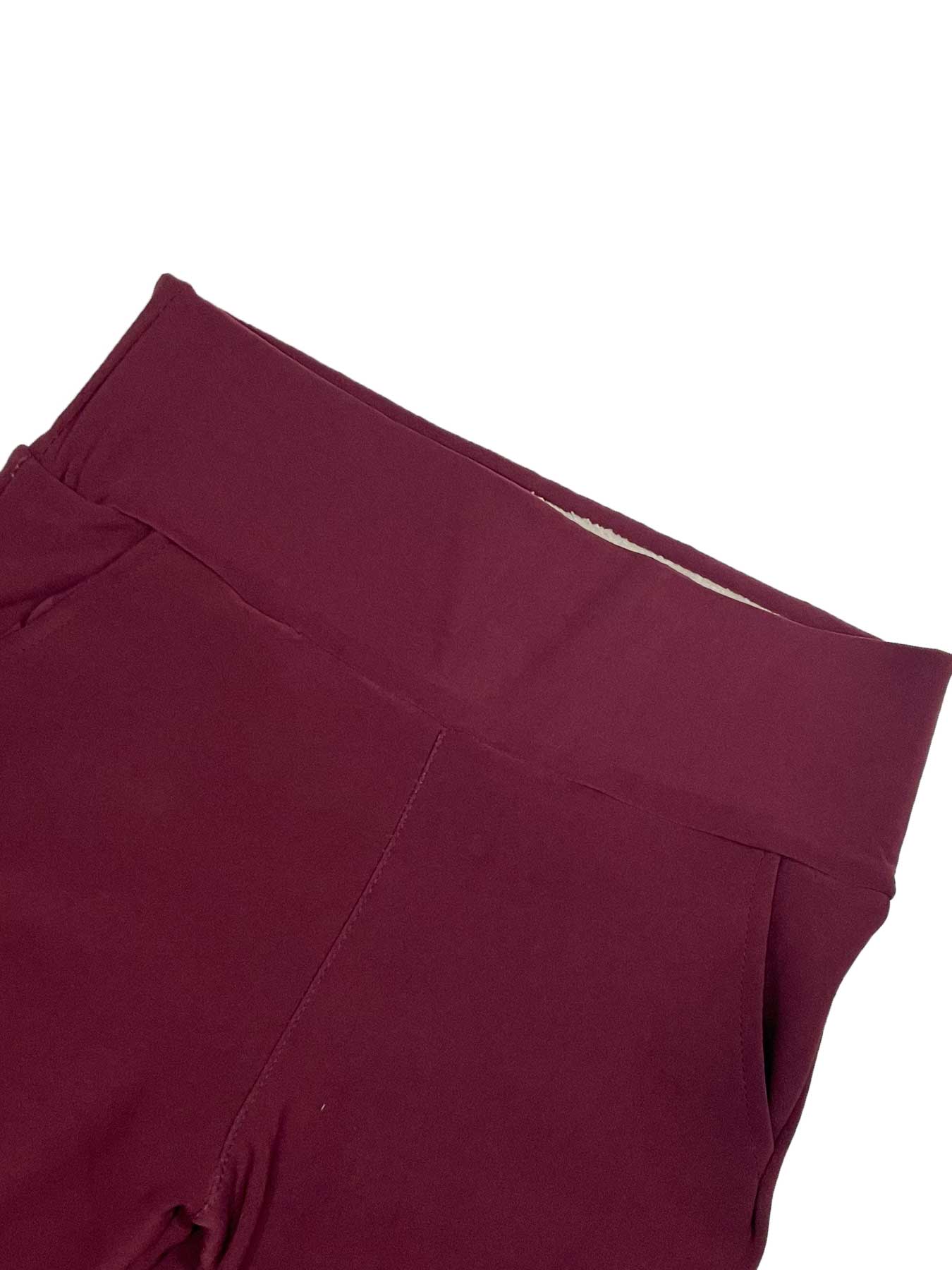 Women's Fall Winter High Waist Fleece Lined Leggings, Skinny Yoga Bottoms, Sporty Tight-Fitting Yoga Pants with Pockets, Warm Thick Woven Fabric