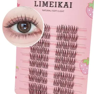 60 Pairs Ace Style False Eyelashes, Reusable Mixed Natural Single Lash, Enhance Eye Appeal, Perfect for Daily Wear