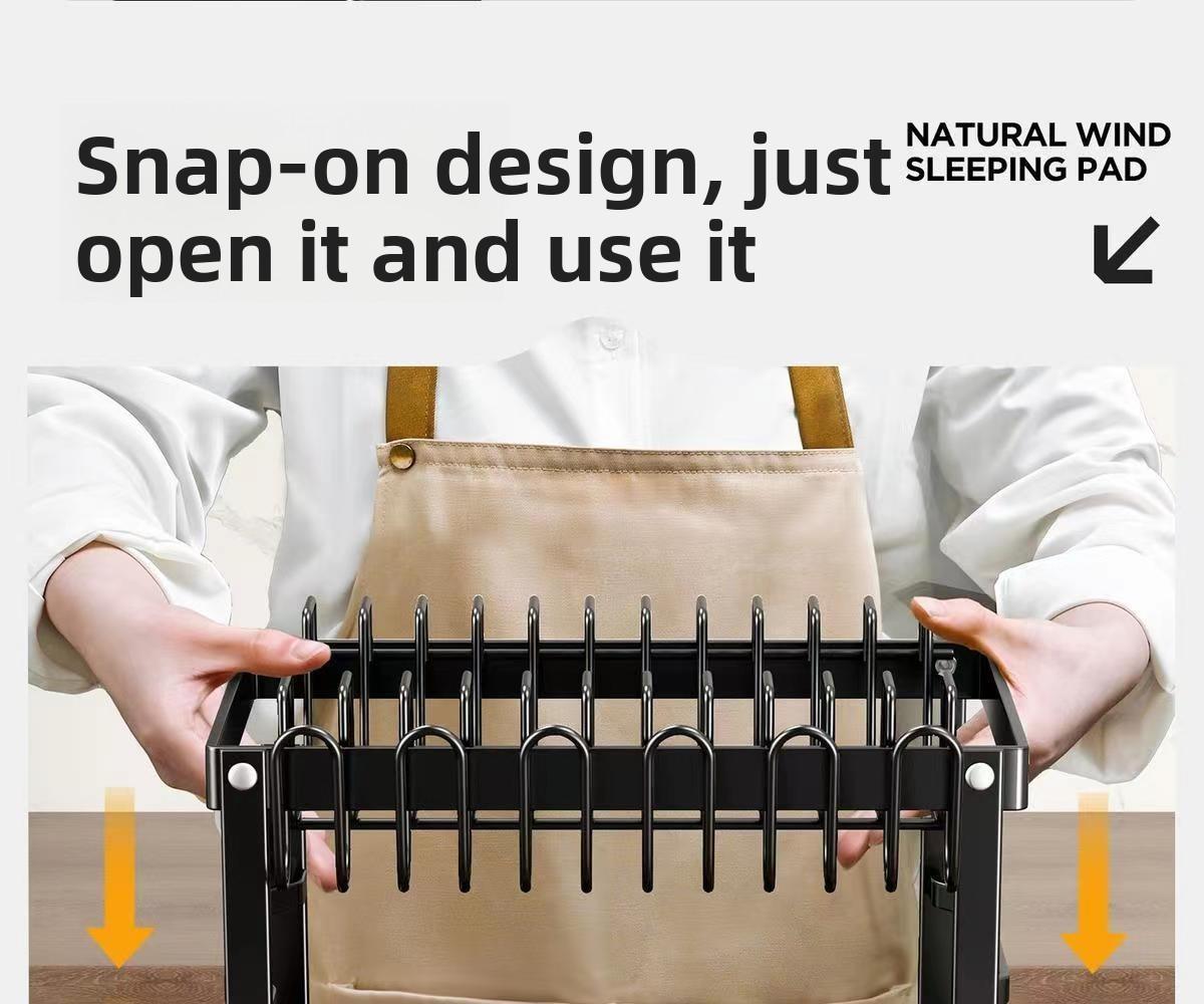 Kitchen Dish Drying Rack, Large Capacity Dish Drain Storage Rack, Household Tableware Storage Rack, Kitchen Gadgets, Multifunctional Storage Organizer, Kitchen Organizer