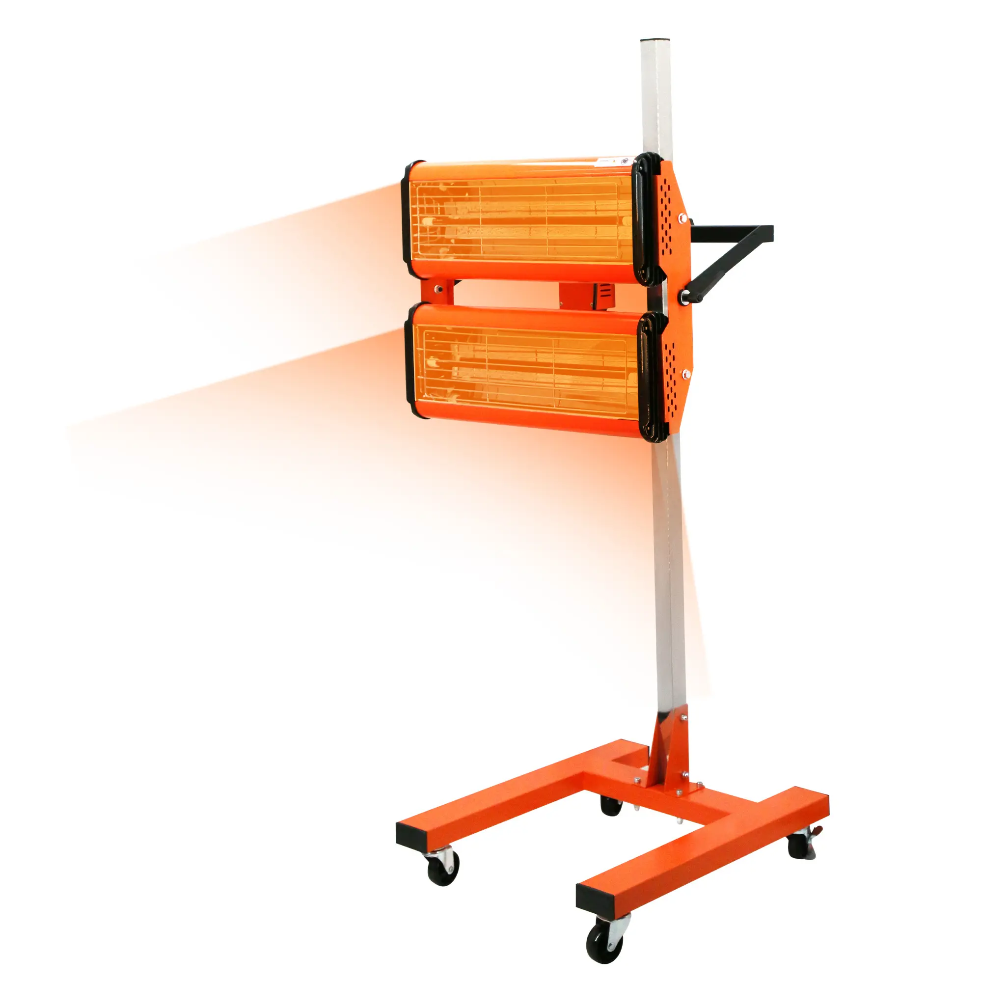 2000W Infrared Paint Curing Lamp for Auto Body Repair – Shortwave Heater with Adjustable Timer, Mobile Stand & Wheels, Stainless Steel Reflector – Professional Automotive Paint Dryer, 110V/60Hz
