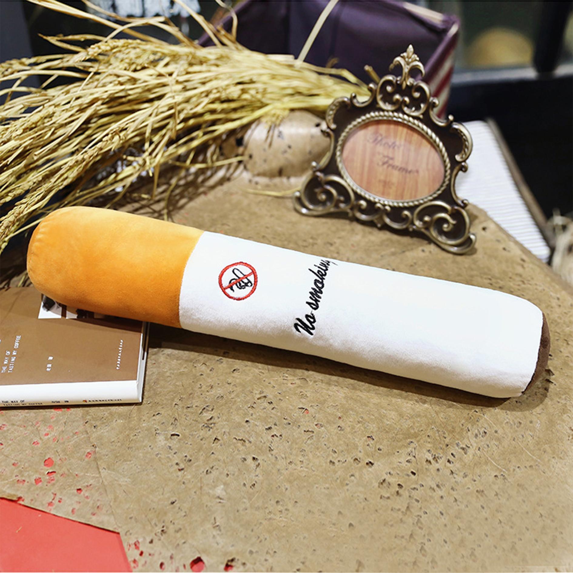 cigarette soft toy Cigarette Shaped Plush Toy, Soft Stuffed Cigarette Plushie, Simulated Cigarette  Toy, Cigarette Pillow for Room, Birthday Gift, Home Decoration