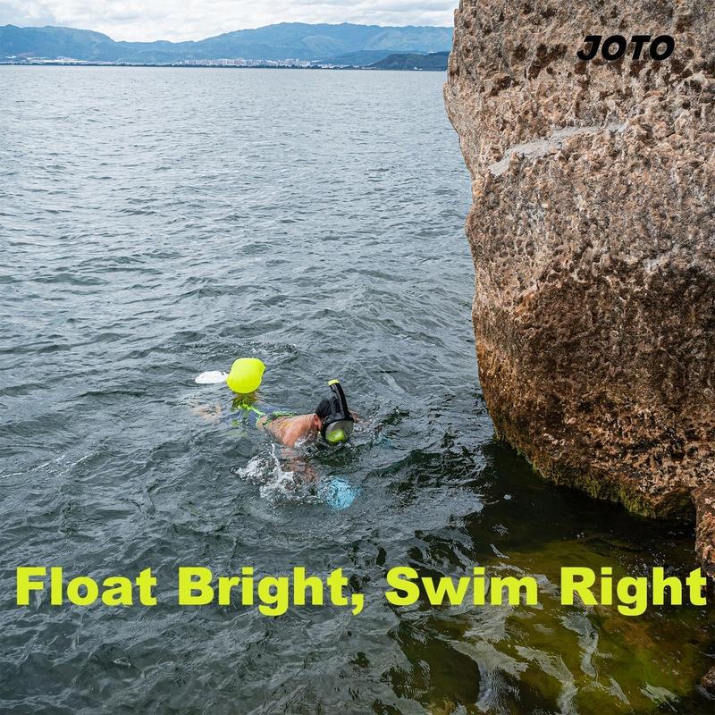 2 Pack Swim Buoy Float for Open Water, Swimming Belt Bubble Safety Float with Adjustable Waist, Snorkeling, Swim Training, Triathletes, Kayaking