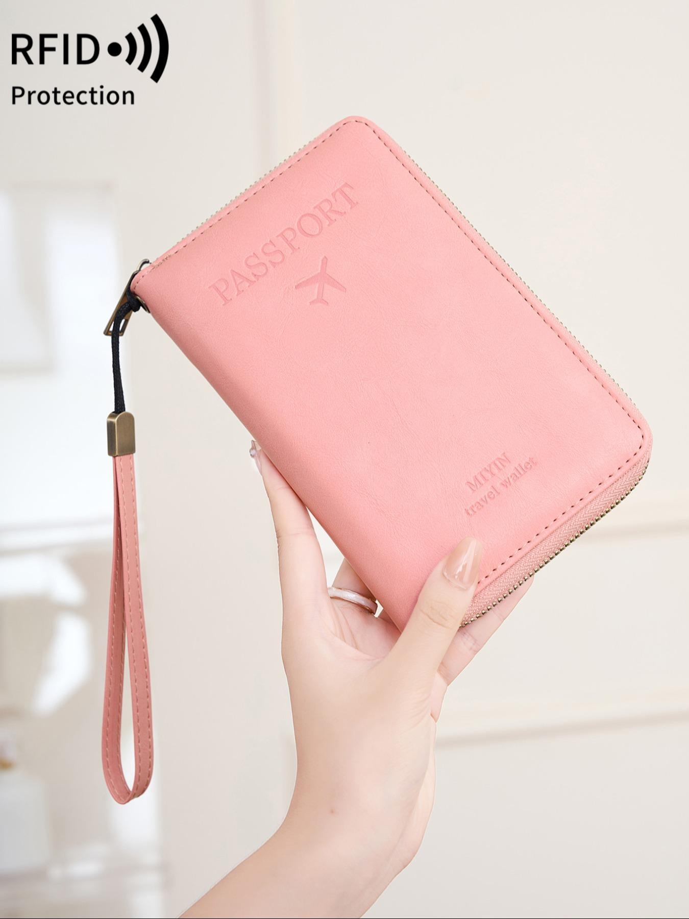 Passport Holder Covers Case, Travel Document Holder RFID Blocking Travel Wallet Passport Holder, Cute Passport Book for Women Men