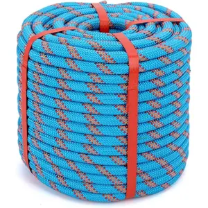 48-Strand Climbing Rope, 1/2 in x 150 ft Heavy-Duty Tree Rope for Tree Swing, Pulling, Sailing