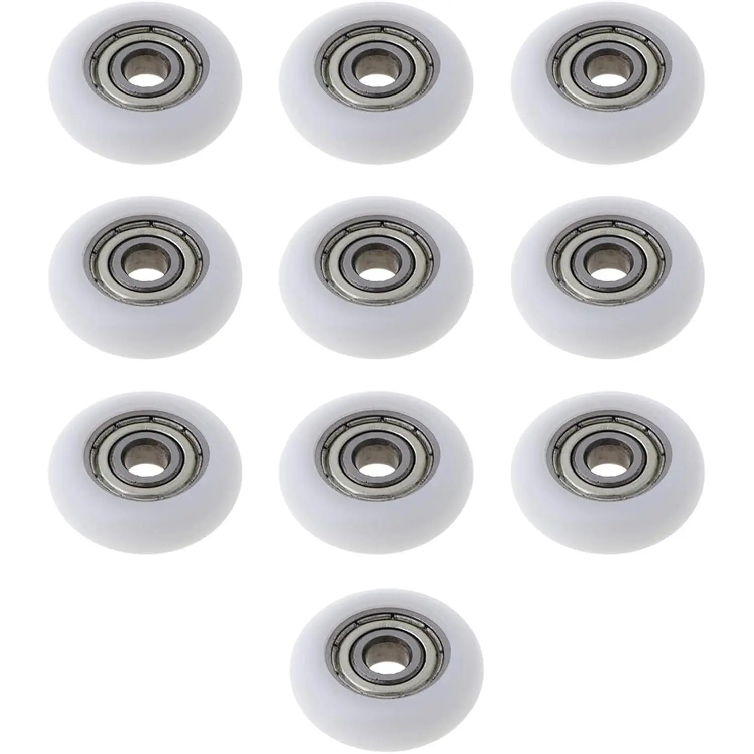 10 count Nylon Pulley Furniture Drawer Roller Bearing Wheel Sliding Door Wheels Runner Hardware Smooth