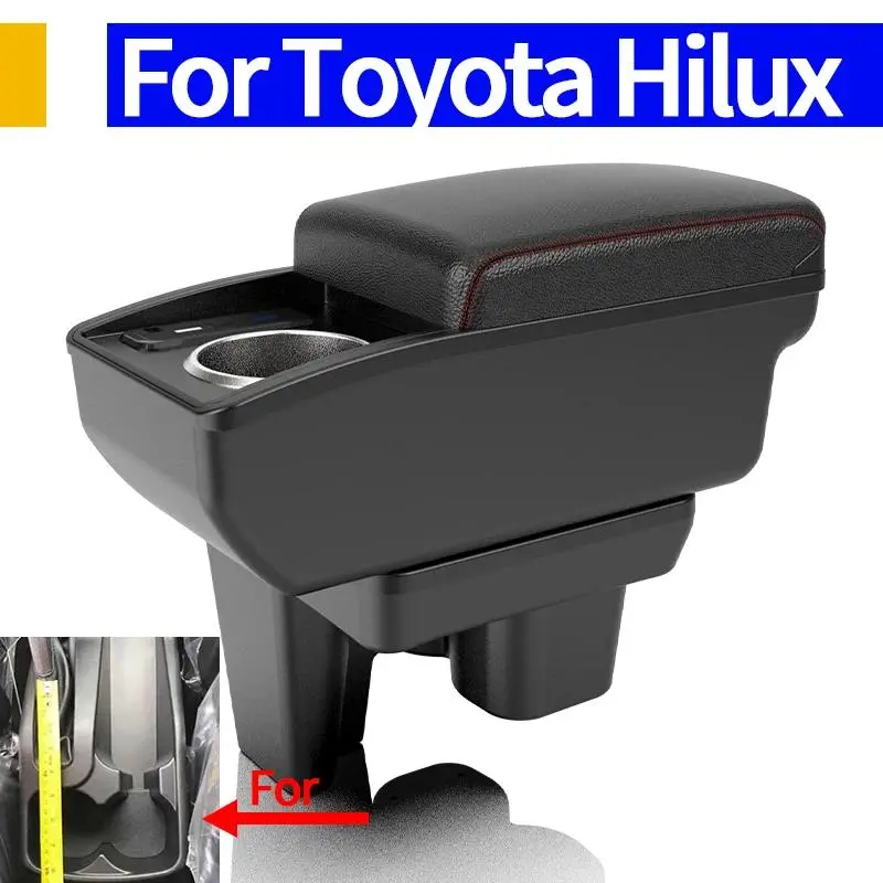 For Toyota Hilux car interior special modification multi-functional Center storage box elbow support accessories USB