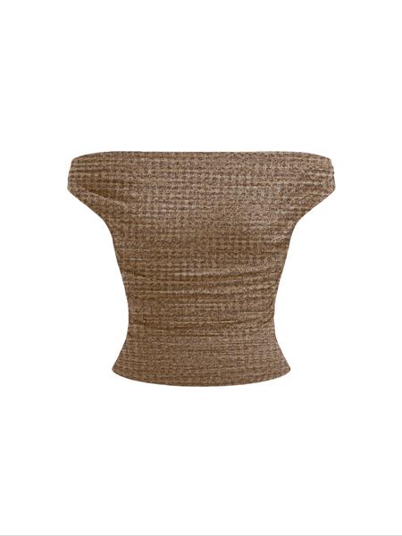 Women's Solid Off Shoulder Tee, Elegant Fashion Ruched Top for Daily Outdoor Wear, Ladies Clothes for All Seasons