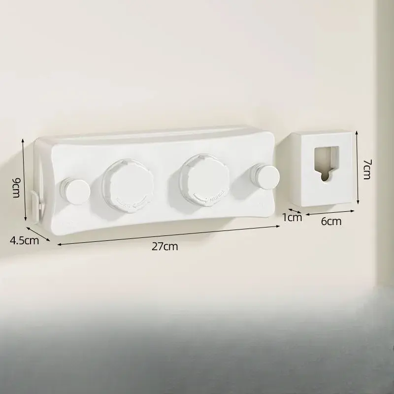 Invisible Clothesline Extensible Retractable No-Hole Clothes Rack, Balcony Bathroom Indoor Stainless Steel Wire Clothes Hanger, Practical Wall-Mounted Extendable Clothes Rack