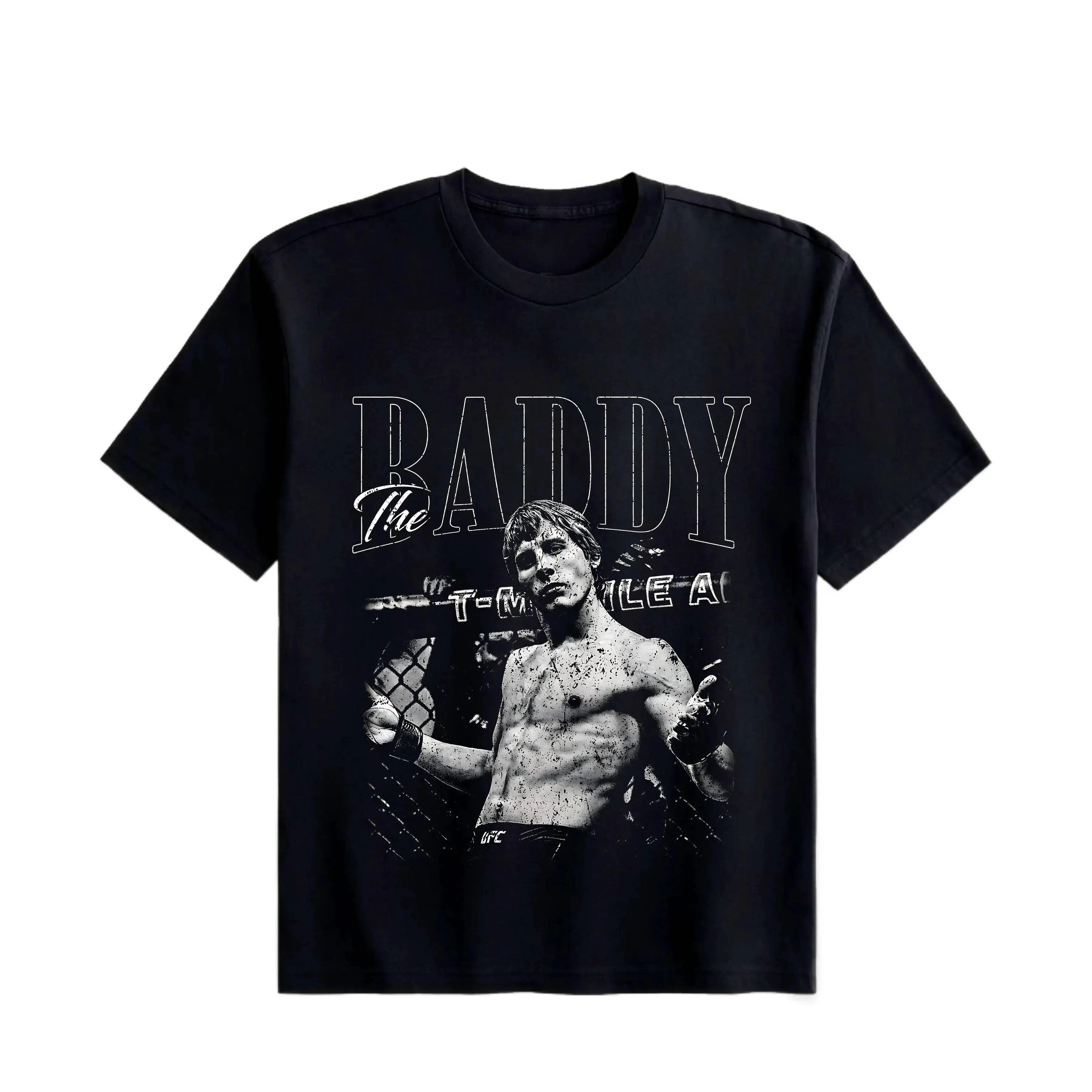 Paddy "The Baddy" Pimblett T-shirt, UFC Paddy Pimblett Tee, UFC Sports Shirt, UFC Vintage Cotton Tee, UFC Merch, Casual T-Shirts Top Short Sleeves DTG Print