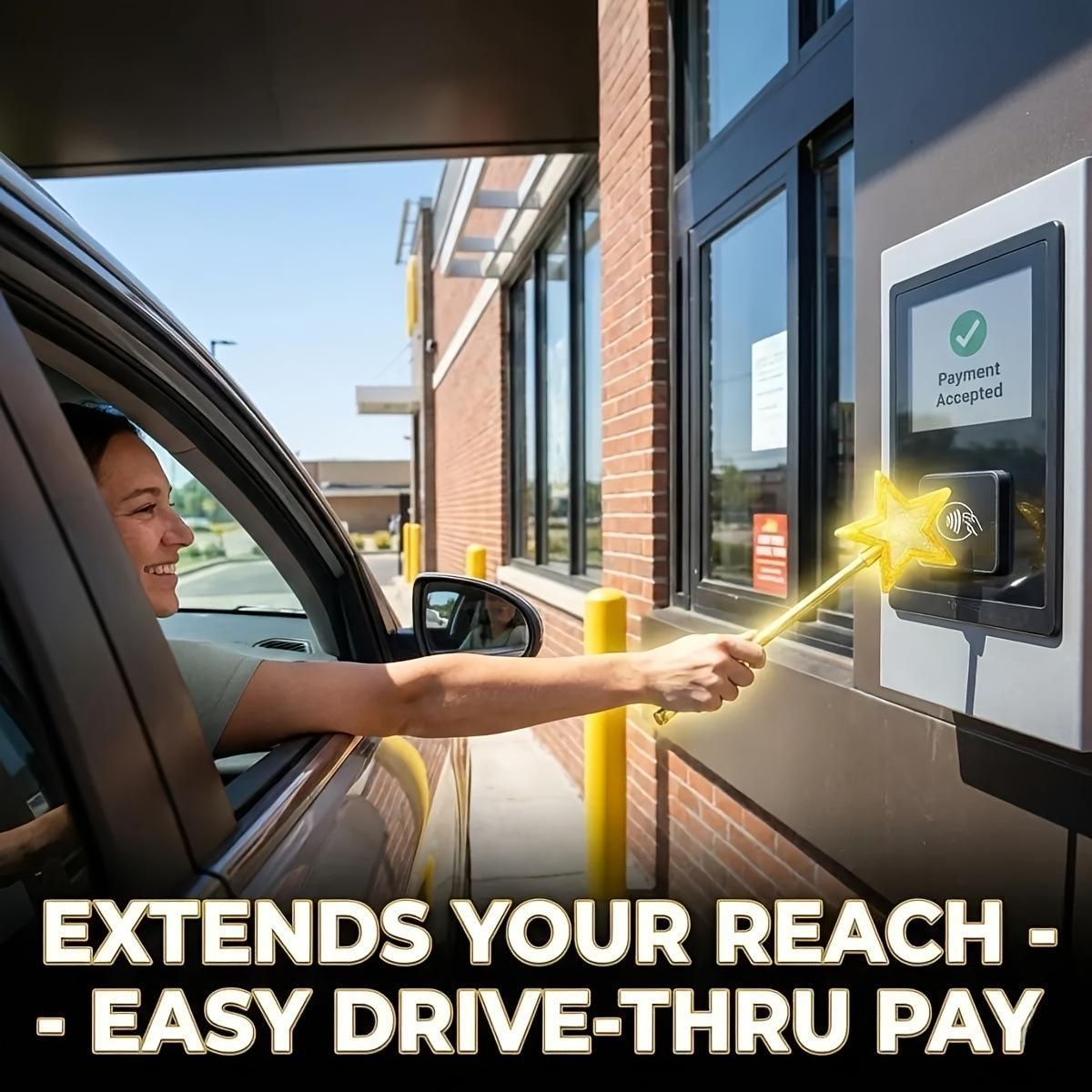 3D Printed Magic Wand, Contactless Tap to Pay Wand, Starlight Payment Clip for Easy Mobile Transactions, Tech Gadgets for Magic Enthusiasts, Stylish Payment Accessory