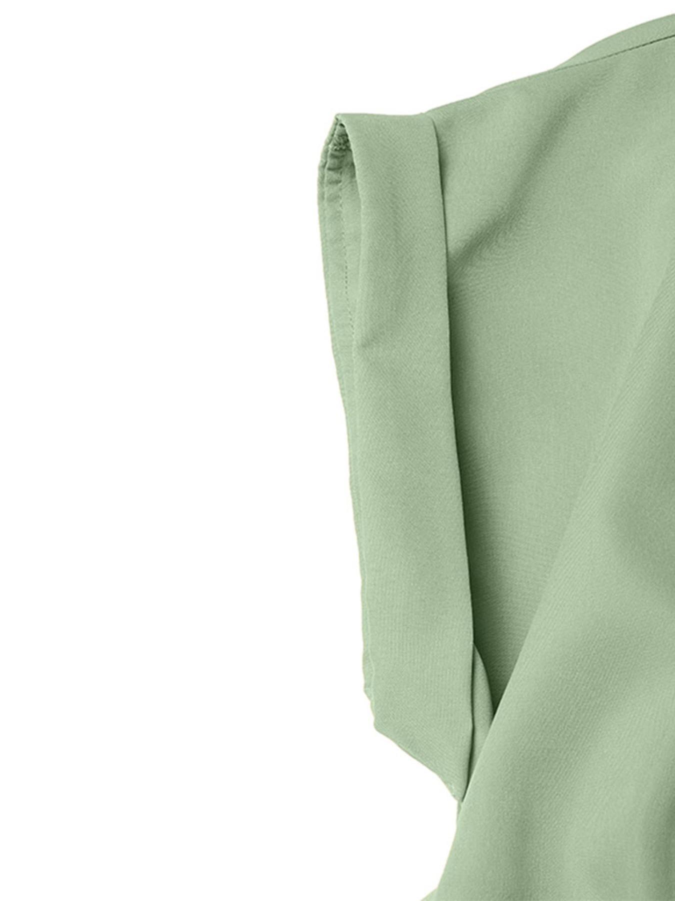 Women's Solid Color Woven Collared Shirt Dress, Basic Casual Short Sleeve Dress for Summer, Ladies Clothes for Daily Wear, Womenswear Fit, Piece