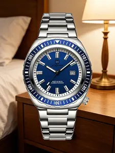 Dive Watch 50atm Waterproof, Date Clock Sport Watch, Men's Quartz Watch, Durable Timepiece for Active Lifestyles