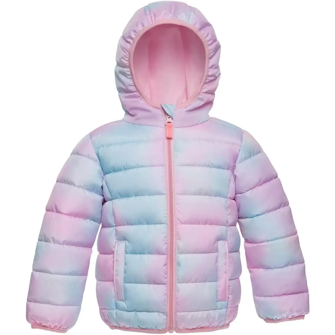 Baby Girls' Lightweight Winter Puffer Jacket (18M-4T) For Newborn Toddler Kids Bubble Coat Shower And Water-Resistant Winter Jacket Featherless Insulation
