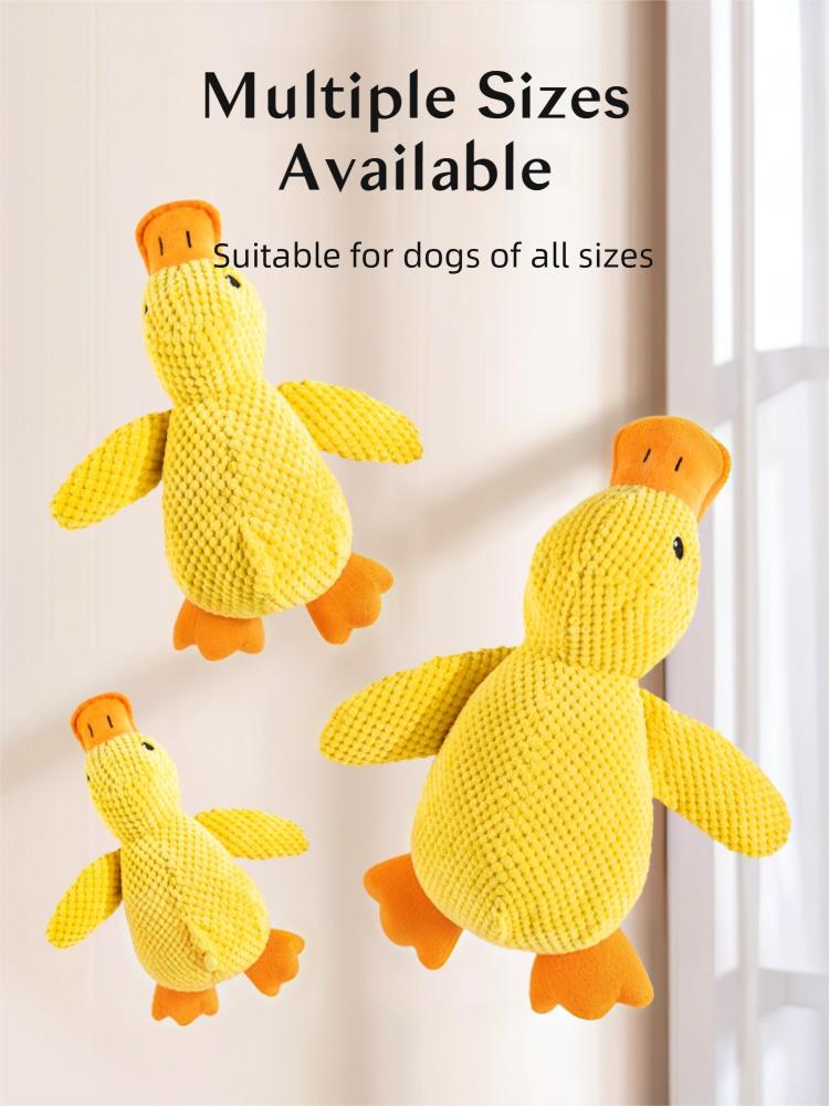 Self-Play Squeaky Plush Dog Toy – Indestructible Chew Toy for Large Breeds, Boredom Buster with Grinding Teeth Design