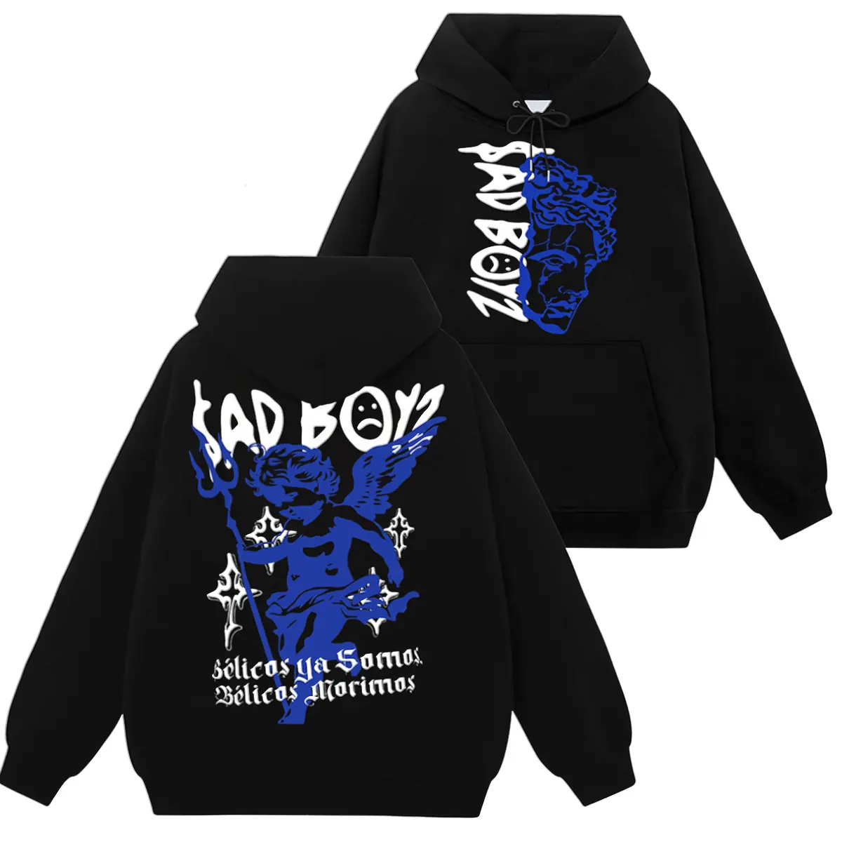 Junior H Sad Boyz Graphic Hoodie |   Sweatshirt |   T-Shirt Vintage Hip Hop Rap Tee Unisex Y2K Streetwear Top For Men Women Music Fan Gift
