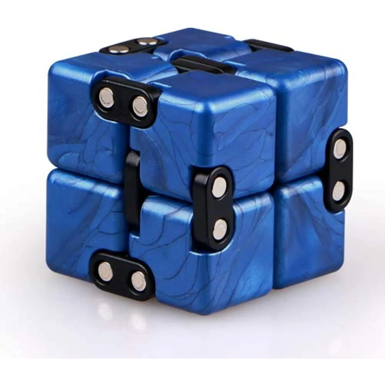 Little Golden Elephant Upgraded Infinity Cube Fidget Toy,Cool Mini Gadget Best for Stress and Anxiety Relief and Kill Time, Special Designed Texture Artistic and Fashion(Sapphire)fidget toys
