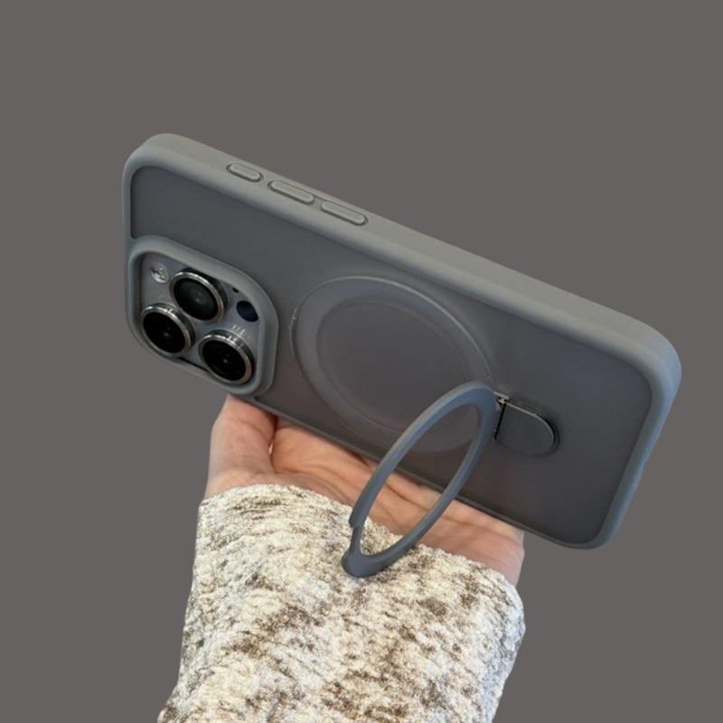 Magnetic Ring Holder Phone Cases for iPhone 17 16 15 14 13 12 11Pro Max Series, Durable Shockproof Protective Covers with Built-in Kickstand, Wireless Charging Compatible Protection Casing for iphone 17 Pro Max