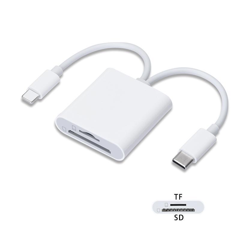 USB-C to SD Card Reader, Memory Card Reader, Multi-functional Type-C Interface Mobile Phone SD Card Reader, Mobile Phone Accessories for iPhone 13/14/15/16 USB-C to SD Card Reader, Memory Card Reader, Multi-functional Type-C Interface Mobile Phone SD Card Reader, Mobile Phone Accessories for iPhone 13/14/15/16