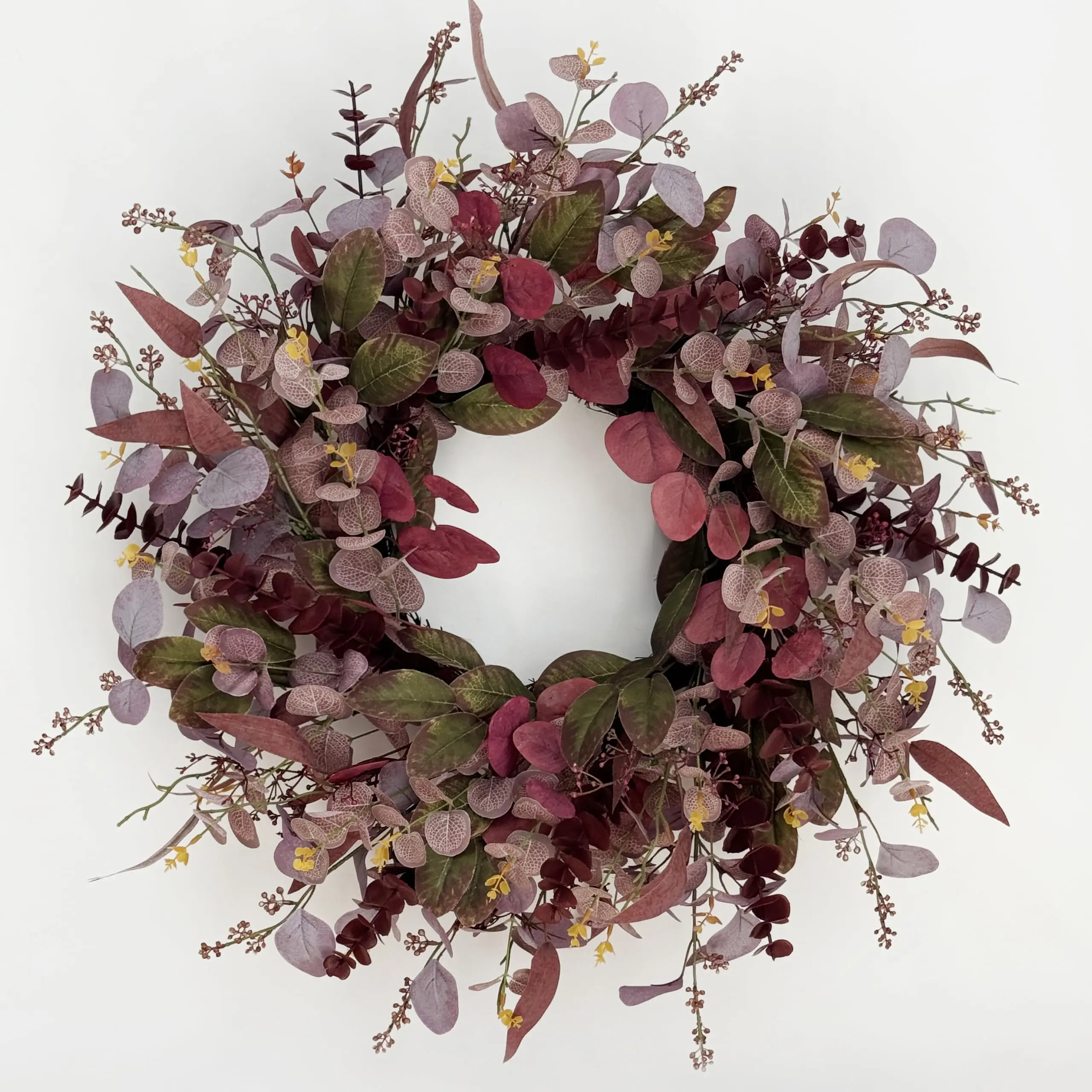 26 Inch Fall Wreaths for Front Door, Artificial Eucalyptus Autumn Wreath