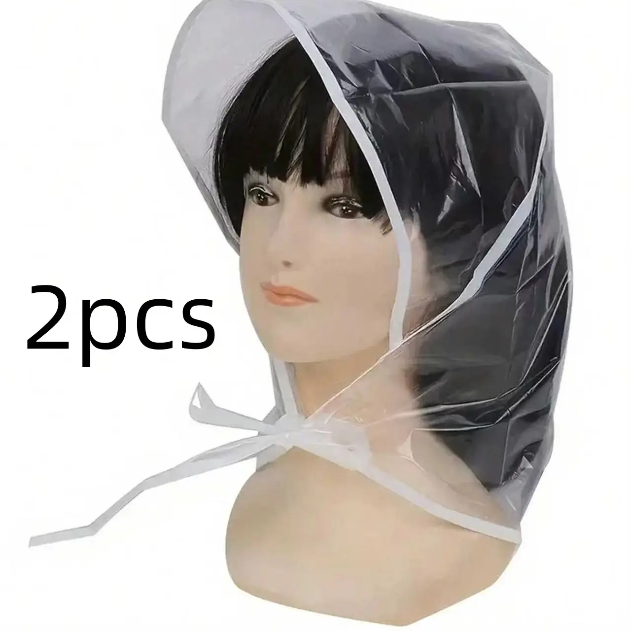 Women's Reusable Transparent Rain Hat, Waterproof Brimmed Headband, Ideal for Travel, Perfect for Women, Girlfriend, Mom