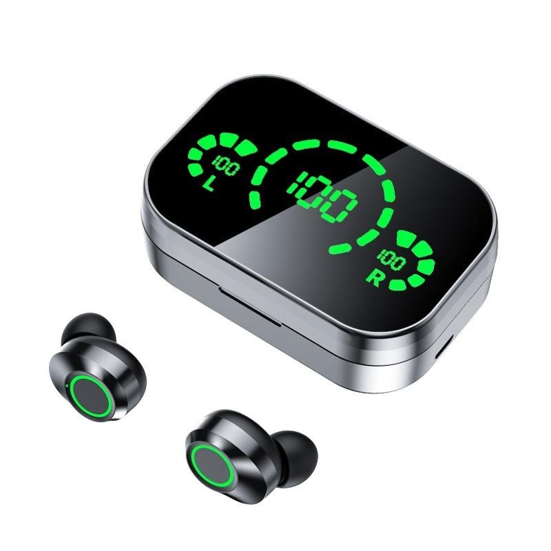 Bluetooth 5.4 Wireless Earbuds Touch Control LED Digital Display Smart Headphones