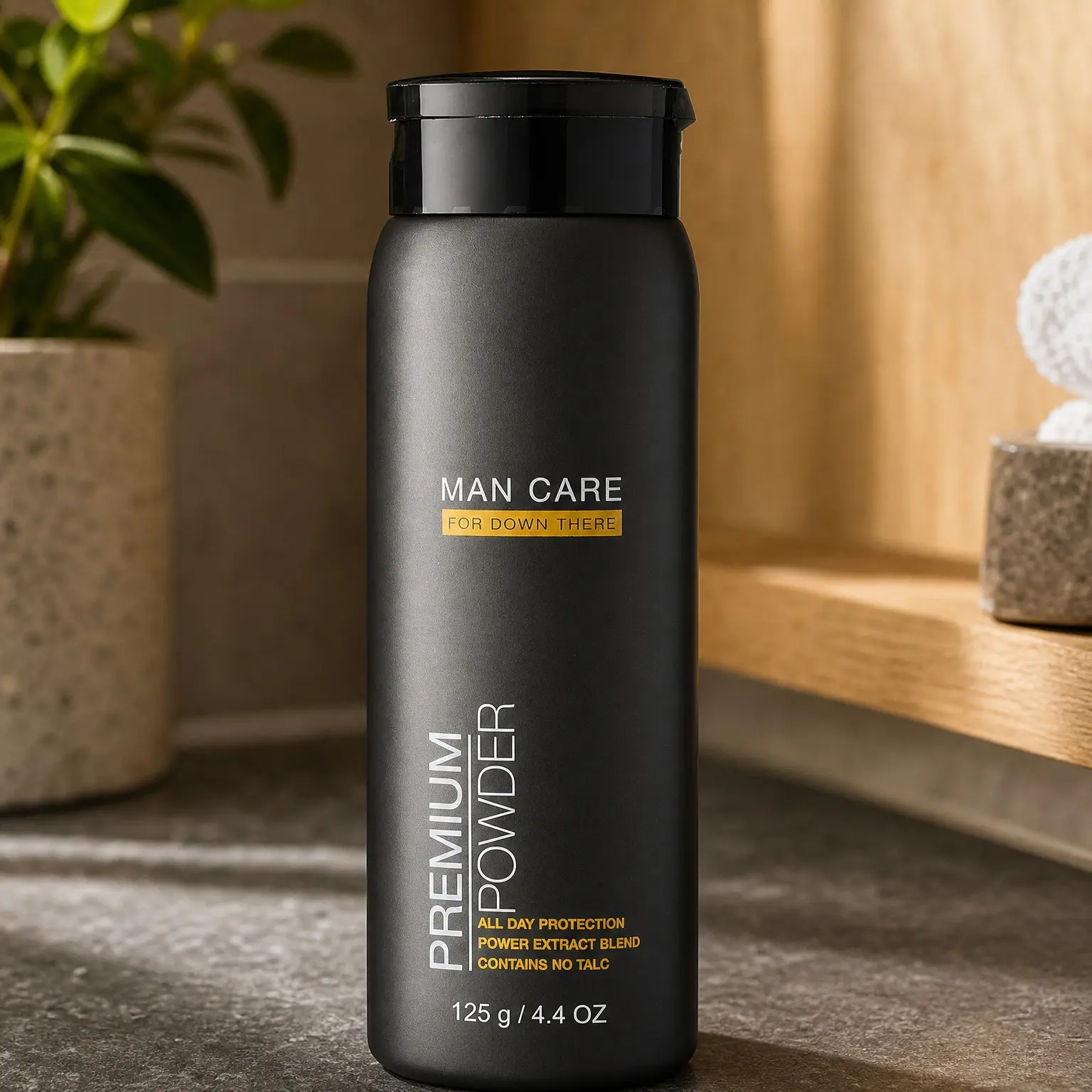 Premium Body Powder for Men, Whole Body Deodorant, Odor-Absorbent, Talc-Free Anti-Chafing Powder for Groin & Sensitive Skin, Friction Defense & Odor Control, Original Fresh ScentGift