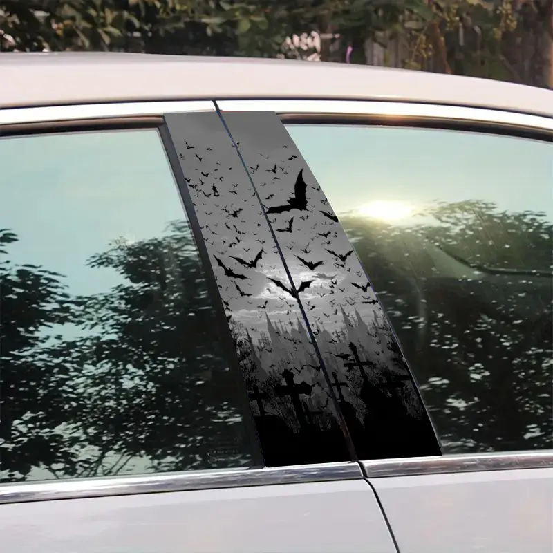 Bat Flying in the Sky Vinyl Decal | Self-adhesive, Waterproof, Scratch-resistant, Suitable for Glass, Metal, Plastic, Ceramic, and Wooden Surfaces, an Ideal Choice for Car Decoration, Car Decals
