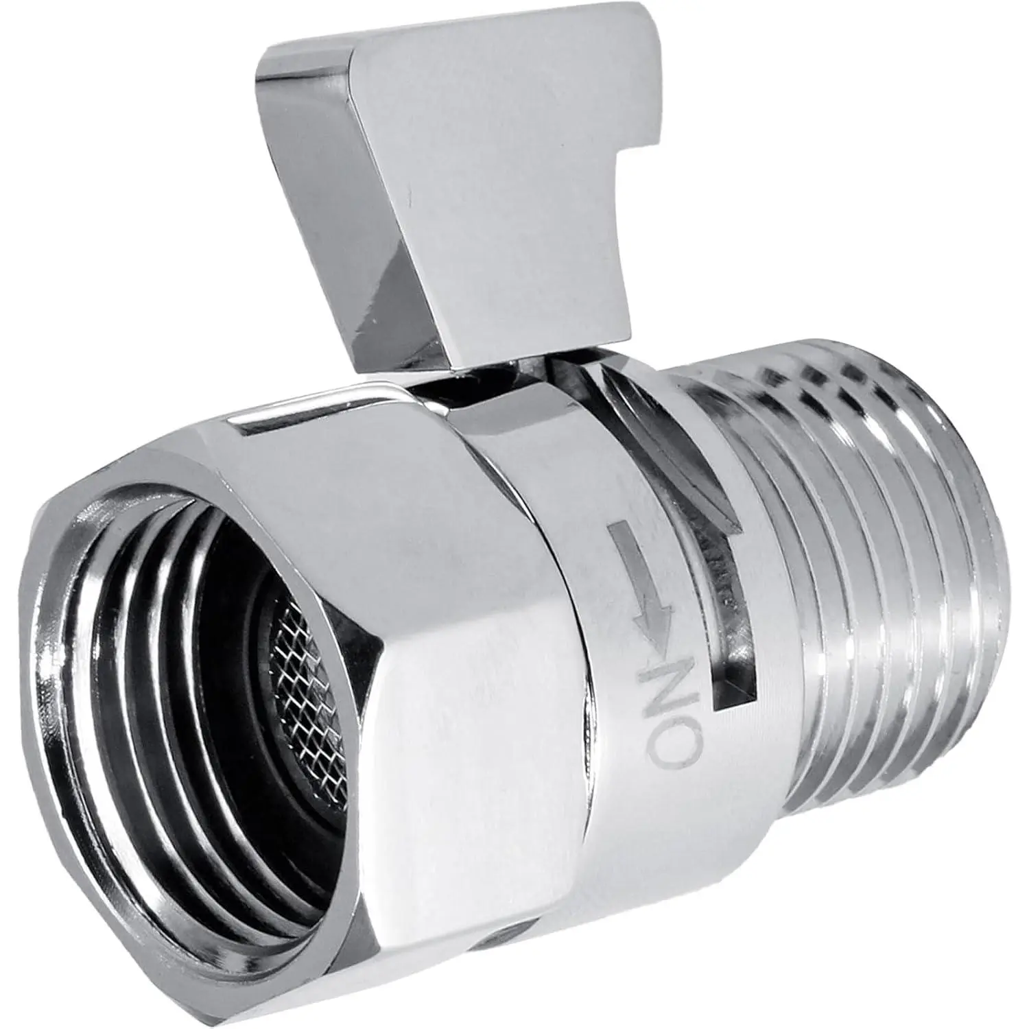 Shower Shut Off Valve, G1/2 Size | Flow Control Valve, Chrome Handle Lever,  Water Flow Regulator, For Handheld Shower  & Bidet Sprayer